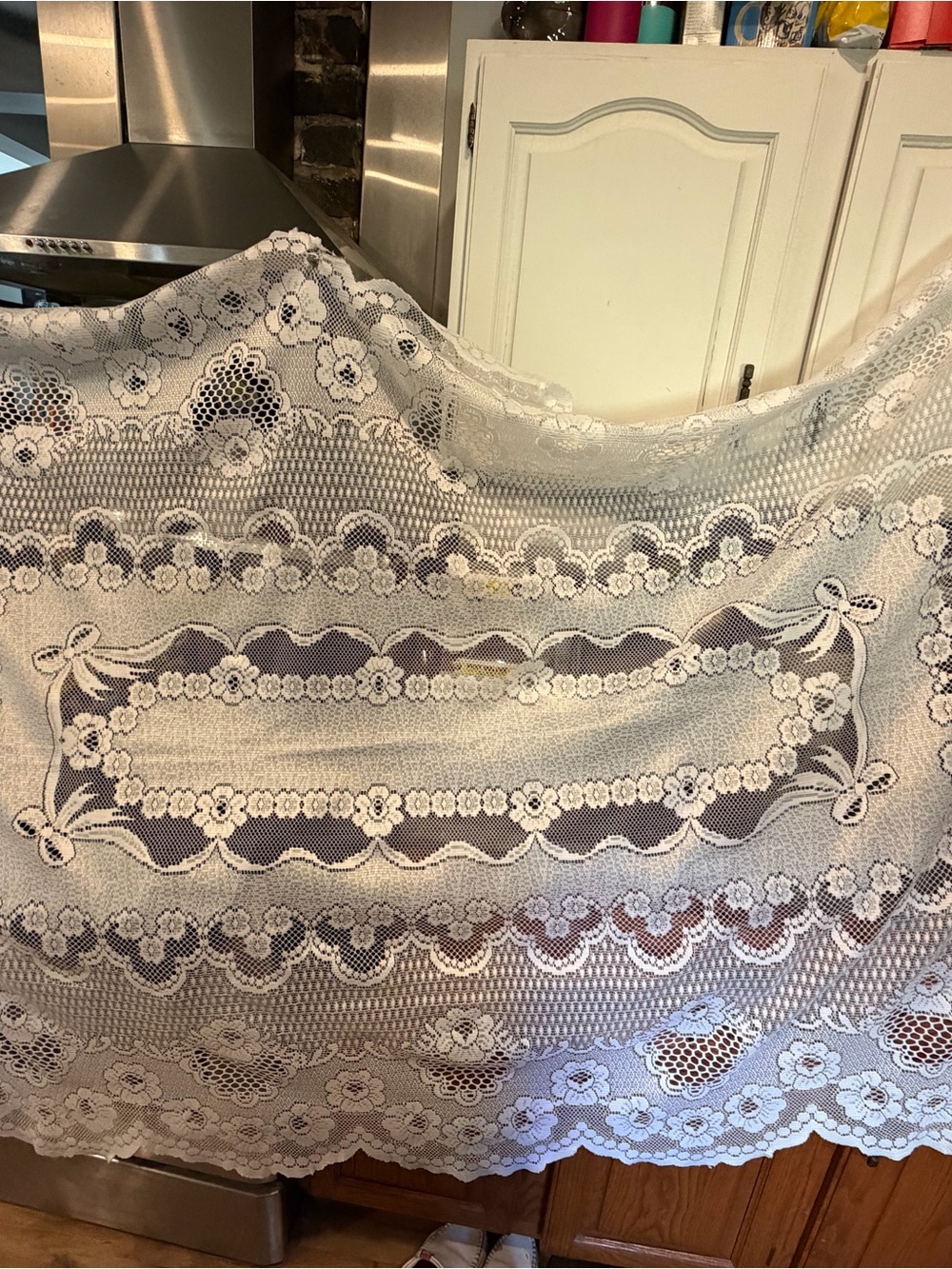 Vintage lace table cloth